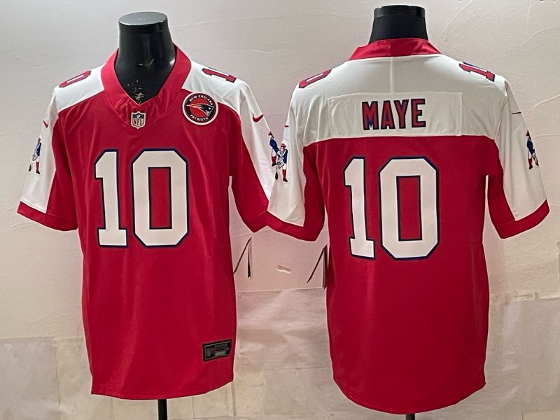 Men 2026 New England Patriots #10 Maye red 3th generations Nike Limited NFL Jersey style 0032->san francisco 49ers->NFL Jersey